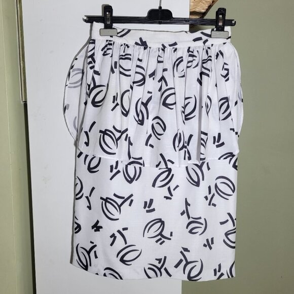 ❤️ 3 for $35 VINTAGE  handmade peplum midi pencil skirt  small medium - Picture 1 of 4